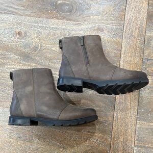 Sorel Brown Leather Ankle Boots